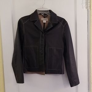 J. Crew leather jacket
